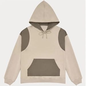 Sweat à capuche pour hommes sans doublure en éponge française personnalisé Sweat à capuche surdimensionné à manches longues avec épaules tombantes et cordon de serrage - Product Image 6