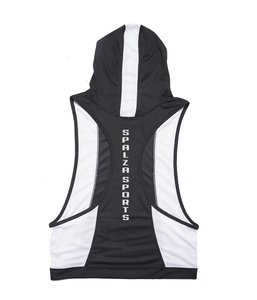 Summer New Men's Sports Hooded Sleeveless Vest Tank Top Quick Dry High Street Style Polyester/Cotton Knitted - Product Image 5