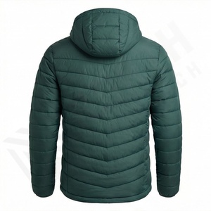 Winter <b>Men's</b> Warm Cotton Fleece Formal Hooded Parkas Windbreaker Outerwear Custom - Product Image 2