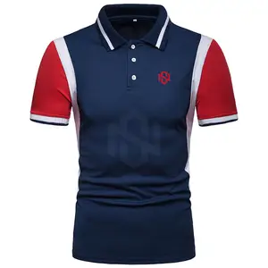 Yeni varış erkek yumuşak rahat düz renk spor Polo t-shirt özel Logo yüksek kalite Polo GÖMLEK