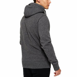 Sweat-shirt à capuche athlétique de haute qualité pour hommes, sweat-shirt de sport à manches courtes avec motif imprimé de couleur unie respirante pour l'hiver - Product Image 3