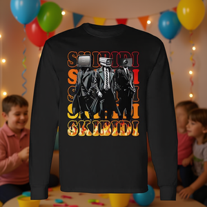 Sweat-shirt à manches longues Skibidi Tiviman Birthday Boy pour enfants et adultes, sweat-shirt promotionnel pour enfants et adultes - Product Image 3
