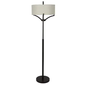 2024 Latest Arrival Cotton Drum Shade Wood Natural Table Floor <b>Lamp</b> Used for Home and Hotels <b>Lighting</b> Decorative Floor <b>Lamp</b> - Product Image 1