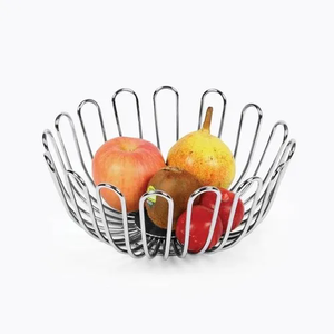 Cuenco de hierro para frutas, cesta de frutas de acero inoxidable, accesorios de mesa, el más vendido - Product Image 4