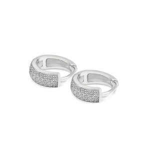 Pendientes de Aro y Colgantes Zarkan Trendy, Triple Línea, Plata Pura Sólida con Baño de Oro, con Perlas/Diamantes de Aleación, Ideales para Fiestas y Regalos - Product Image 5