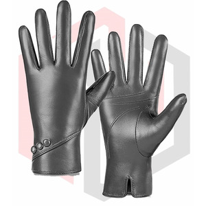 Gants respirants anti-chimique en nitrile noir élégants résistants à la déchirure pour hommes, à porter quotidiennement avec longueur personnalisable - Product Image 1