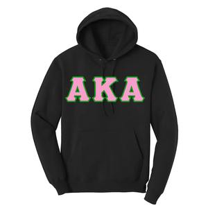 เสื้อฮู้ดผ้าฟลีซปักอักษรกรีก Alpha Kappa Alpha สำหรับฤดูหนาว แบบยูนิเซ็กซ์ สำหรับชมรมนักเรียน/นักศึกษา - Product Image 5
