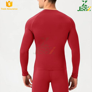 Diseña Tu Propia Marca, Camiseta Deportiva de Compresión con Cuello Alto para Hombre, Transpirable, de Secado Rápido, para Gimnasio y Fitness, Impresión OEM - Product Image 2