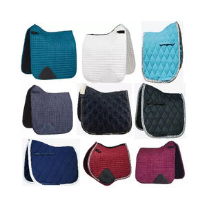 Tapis de selle de cheval de dressage en pur coton personnalisé avec doublure en polaire durable Style occidental et anglais pour l'équitation - Product Image 4