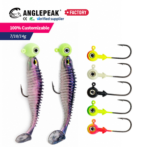Prezzo di Fabbrica Mini Jig Head in Metallo Colorato Luminoso da 3.5g-14g Completamente Affondante con Occhi 3D per Trota e Orata - Product Image 4