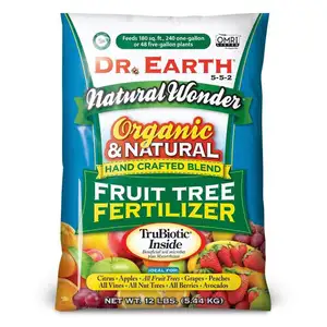 DR EARTH Organic And Natural Fruit Tree Fertilizer Hand Crafted Blend 1Lb To 50Lb / Best Organic Fertilizer Beneficial Soil