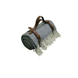 Manta de lana de espiga tamaño King personalizada ropa de cama de lujo para niños manta de lana - Product Image 3