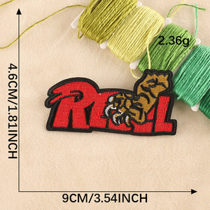 Parches Bordados de Garra de Tigre Real, Estilo Graffiti Neón, Tamaño Grande y Pequeño, Parches Termoadhesivos para Hombre y Mujer - Product Image 2