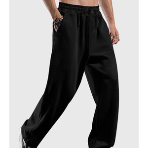 Pantalones de chándal personalizados de peso pesado de buena calidad, pantalones de chándal apilados para hombre personalizados lisos, pantalones con cordón - Product Image 6