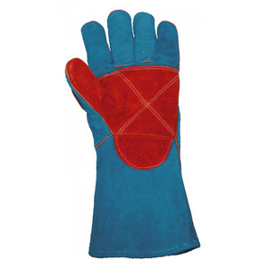 Fourniture d'usine de haute qualité prix bon marché gant de barbecue résistant à la chaleur gants de soudage en cuir - Product Image 2
