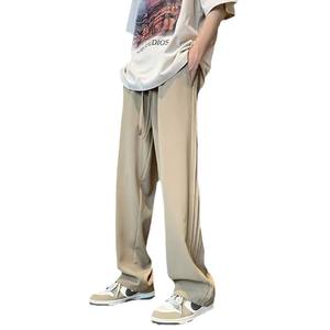 OEM Custom Embroidery Print logo Design Men's Casual Pants Youth Style Straight Pants Loose Popular Versatility Pants - Product Image 4