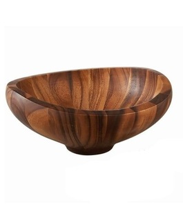 ชามไม้ทรงโค้งสำหรับตกแต่งโต๊ะดีไซน์ไม่เหมือนใคร - Product Image 1