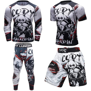 MOVATEXTILE Full Sublimation Men's Rash Guard Set para hombres en la mejor calidad Hecho en Pakistán para hombres - Product Image 2