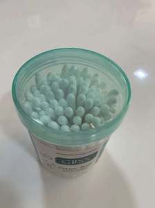 200 pièces de cotons-tiges double tête pour le nettoyage des oreilles, en coton naturel écologique, jetables, conditionnés en pot plastique, à bas prix - Product Image 5