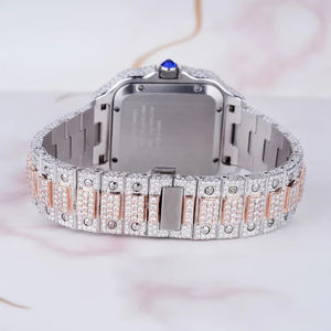 High Quality Luxury Leb Grown Diamond Square Dial <b>Mechanical</b> <b>Watch</b> <b>for</b> <b>Men</b> Luxurious Hip Hop Style Iced Plated <b>Watch</b> - Product Image 5