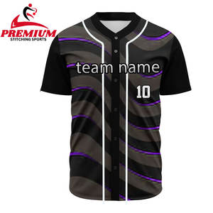 Camiseta de Béisbol con Impresión por Transferencia Térmica, Transpirable, Tallas Grandes, Uniforme de Equipo, Descuento por Pedido al por Mayor, Proveedor Mayorista - Product Image 3
