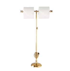 Portarrollos de Papel Higiénico de Metal Dorado, Resistente a la Oxidación, para Baño, Cocina y Lavadero - Product Image 1