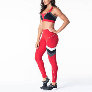 Conjuntos de Ropa Deportiva al por Mayor, Sujetador Deportivo de Alto Rendimiento con Tirantes Anchos y Leggings Ajustados, Trajes de Yoga para Mujer - Product Image 4