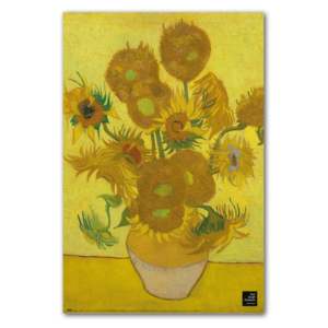 Póster del Cuadro Girasoles de Van Gogh, Museo de Ámsterdam, 61x91.5 cm, Arte de Pared en Papel - Product Image 1