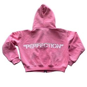 Custom Screen Print Fleece Cotton Box Grueso Pesado 360gsm Mens Boxy Fit Zip up Hoodies - Product Image 3