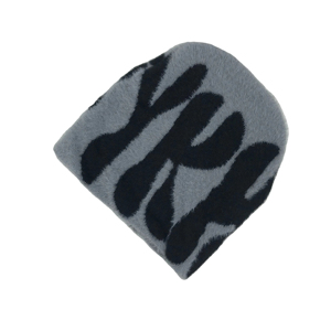 Gorros de mohair con logotipo personalizado clásico, gorros de punto Jacquard, gorro cálido al por mayor, gorro personalizado - Product Image 3