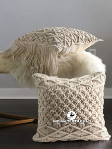 Funda de almohada de macramé hecha a mano 2025 con diseño único bajo la mejor calidad de producto con precio al por mayor personalizado por ITHL - Product Image 6