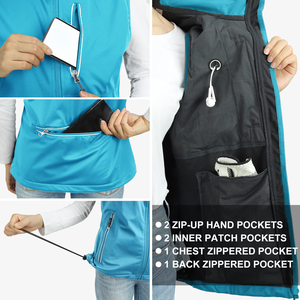 Chaleco Impermeable Ligero de Primera Calidad para Mujer, Ropa Exterior con Bolsillos, Cortavientos, Sin Mangas, Chaquetas para Senderismo - Product Image 2