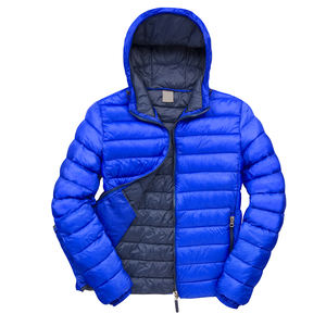 Logo personnalisé hommes bulle veste épaissie hiver coupe-vent imperméable rue haute taille col à capuche - Product Image 6
