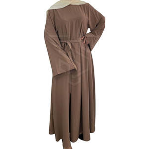 Robes Abaya pour femmes Vêtements islamiques avec conception solide Abaya pour femmes Robe musulmane personnalisée - Product Image 6