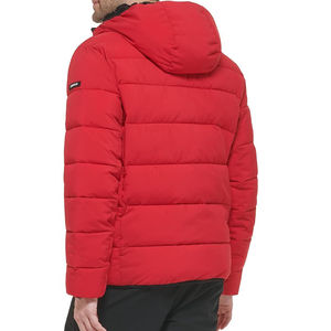Veste matelassée d'hiver personnalisée de haute qualité pour hommes à col montant avec capuche Design à bulles imperméable et respirant pour l'extérieur - Product Image 2