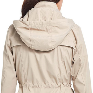 Veste d'hiver légère Softshell pour femme avec col zippé à capuche Manteaux d'extérieur en grande taille - Product Image 5