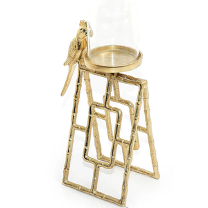 Sculptural Candle HolderVotive stand handcrafted metal candle stand for Elegant metal candle stand for Ramadan Kareem - Product Image 3