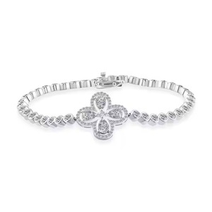 Bracelet de tennis en diamant cultivé en laboratoire pour femmes-Bracelet et bracelet en moissanite tendance pour copines-Usage quotidien - Product Image 3