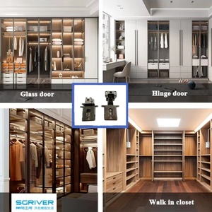 Air Hydraulic 3D Hidden Adjustable Invisible Glass Cabinet <strong>Door</strong> Concealed Pivot Cupboard <strong>Wardrobe</strong> <strong>Door</strong> <strong>Hinge</strong> - Product Image 4