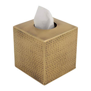 Couvercle de boîte à mouchoirs en laiton de luxe fait à la main dernière conception Premium Home Accessory Factory Wholesale - Product Image 5