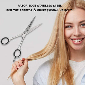 6 pulgadas negro dorado plano adelgazamiento nuevo diseño de moda belleza peluquero tijeras corte de pelo tijeras suaves tijeras de dientes - Product Image 2