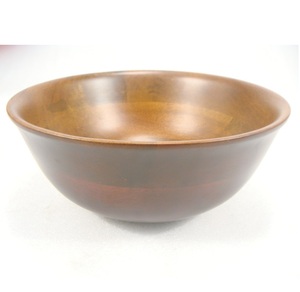 Bol de service en bois naturel fini rustique pour soupe à salade utilisation d'ustensiles de cuisine alimentaire - Product Image 4