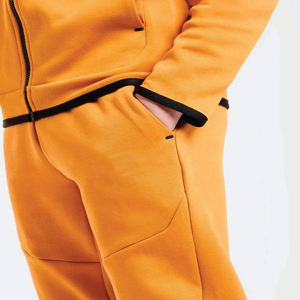 Ensemble survêtement orange pour enfants, deux pièces, veste zippée et pantalon de jogging, vêtements de sport décontractés, tenue de sport pour garçons - Product Image 3