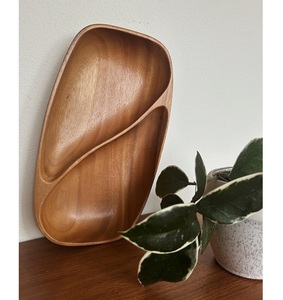 Bandeja de madera para servir hecha a mano y duradera Ideal para el desayuno en la decoración de la mesa de comedor de la cama o uso de cocina rústico respetuoso con el medio ambiente - Product Image 5