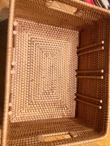 Natural wicker box with lid and dividers Handmade <b>Storage</b> Box Eco-Friendly Natural Home and Home Decor Wholesale from Vietnam - Product Image 5