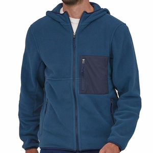 Sweat à capuche en polaire sherpa doux et confortable de haute qualité avec logo personnalisé, veste chaude unie écologique pour homme avec poches pour l'hiver - Product Image 5
