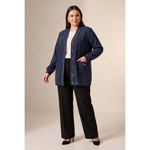 Suéter de punto grande Fitilli, color azul marino - Product Image 6