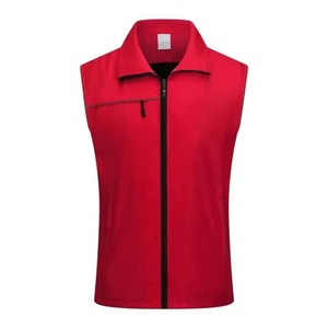 Gilet de travail haut de gamme personnalisable avec logo, rouge, pour événements, promotion publicitaire et activités de groupe - Product Image 2