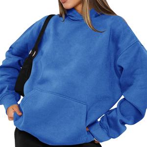 Sudadera con Capucha para Mujer, Casual, de Primavera, Ecológica, Antiarrugas, Transpirable, de Color Sólido, 100% Algodón, de Secado Rápido - Product Image 1