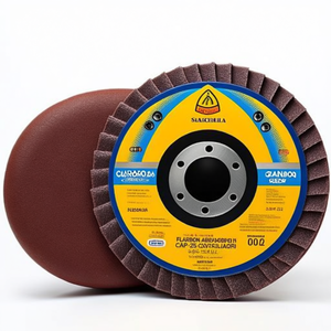 Paquete de 5 Discos de Láminas Cónicos SMT 850 Kombi INOX de Zirconia y Corindón KLINGSPOR, Grano 80, 125 mm, para Lijado - Product Image 3